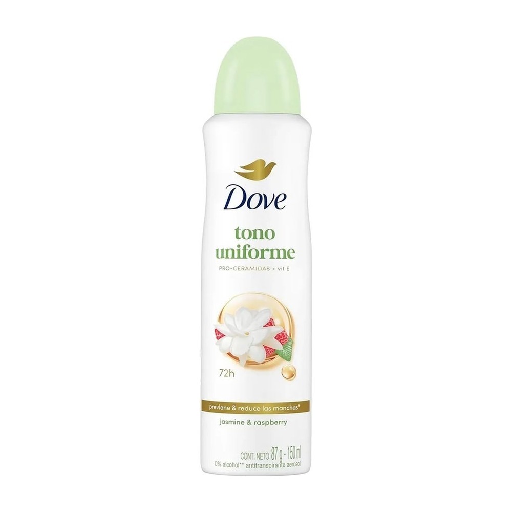 Dove Desodorante Tono uniforme jazmín y frambuesa 250 ml