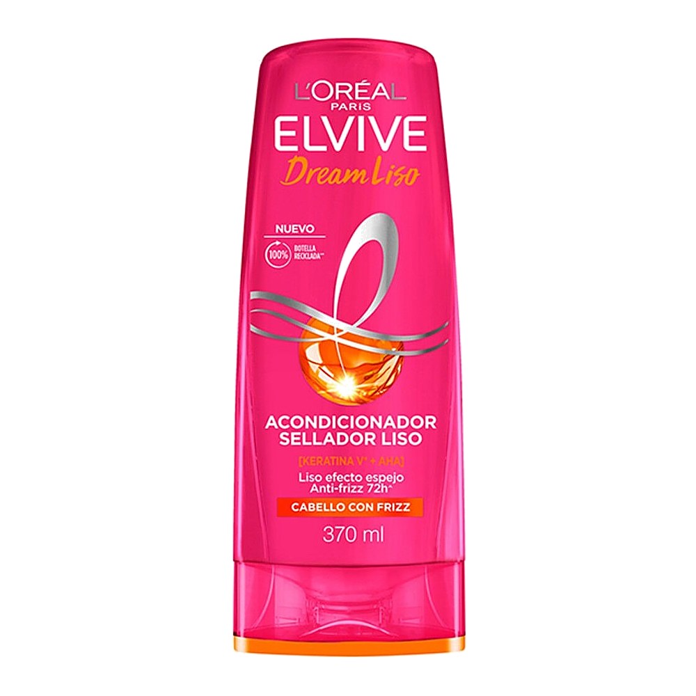 Elvive Dream Liso Acondicionador Sellador Efecto Espejo 370 ml