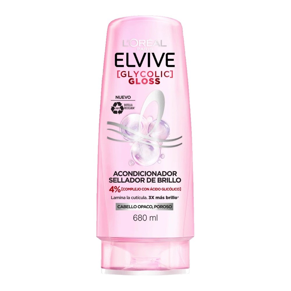 Elvive Glycolic Gloss Acondicionador Sellador de Brillo 680 ml