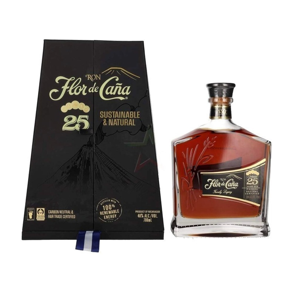 Flor de Caña 25 Sustainable & Natural 750 ml